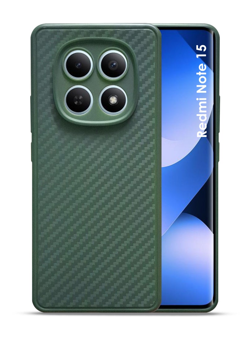 Xiaomi Redmi Note 15 4G Silicone Back Case Cover - TPU Silicone, Durable & Accurate Cut-outs - Scratch, Dust & Smudge Protection, Shockproof & Water-Proof Cover for Xiaomi Redmi Note 15 - Green - Image 1